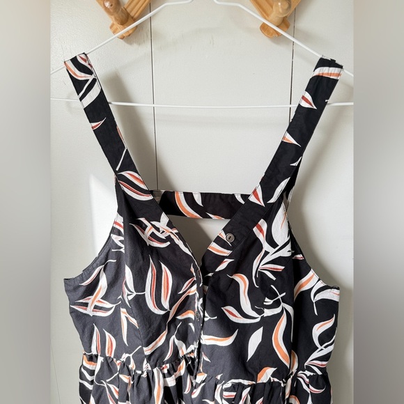 Anthropologie Hei Hei Palma Romper Black Leaf Print - Picture 5 of 6